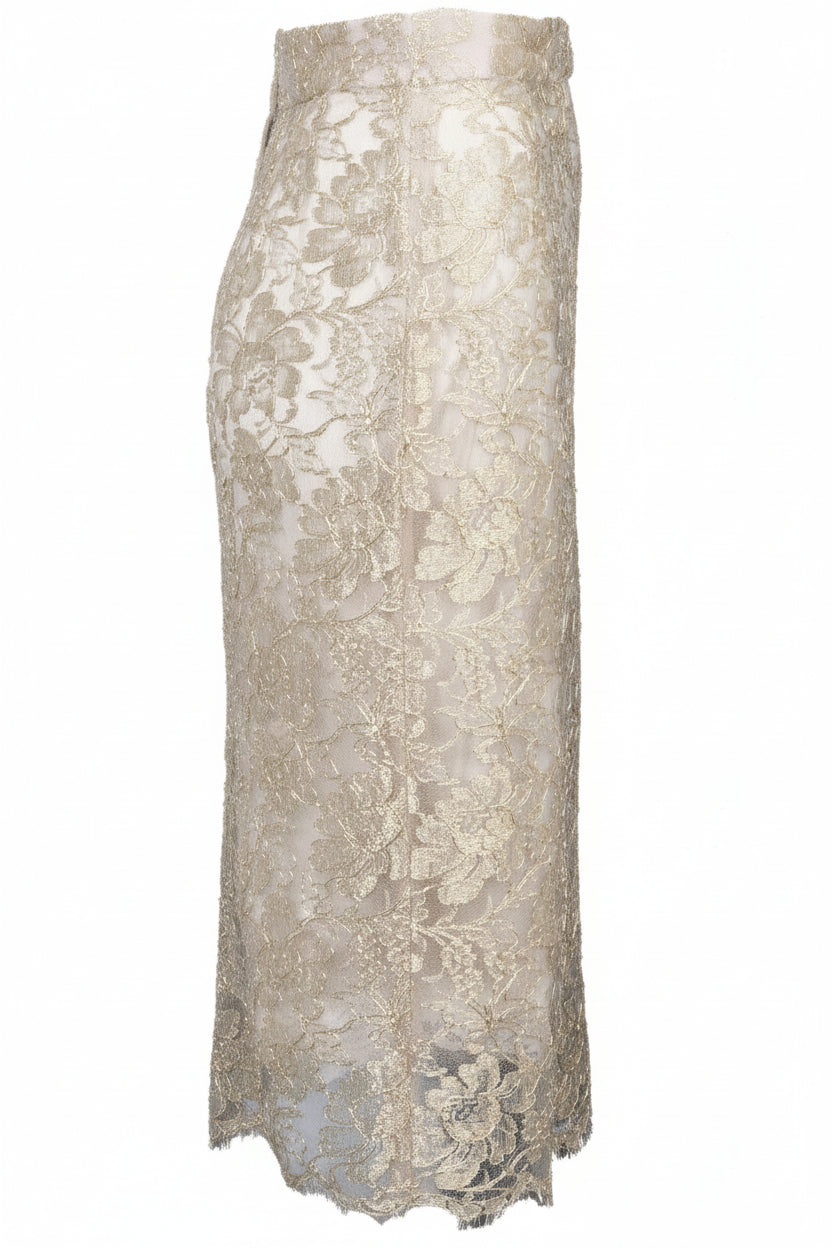 DOLCE&GABBANA Skirt Lace Gold