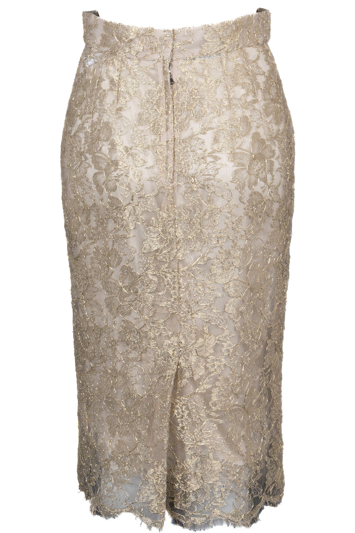 DOLCE&GABBANA Skirt Lace Gold