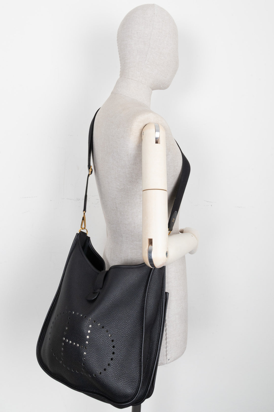 HERMÈS Evelyne III PM Clemence Noir