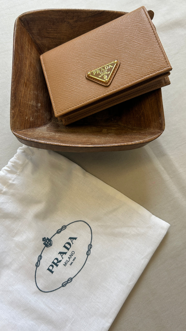 PRADA Small Saffiano Leather Wallet