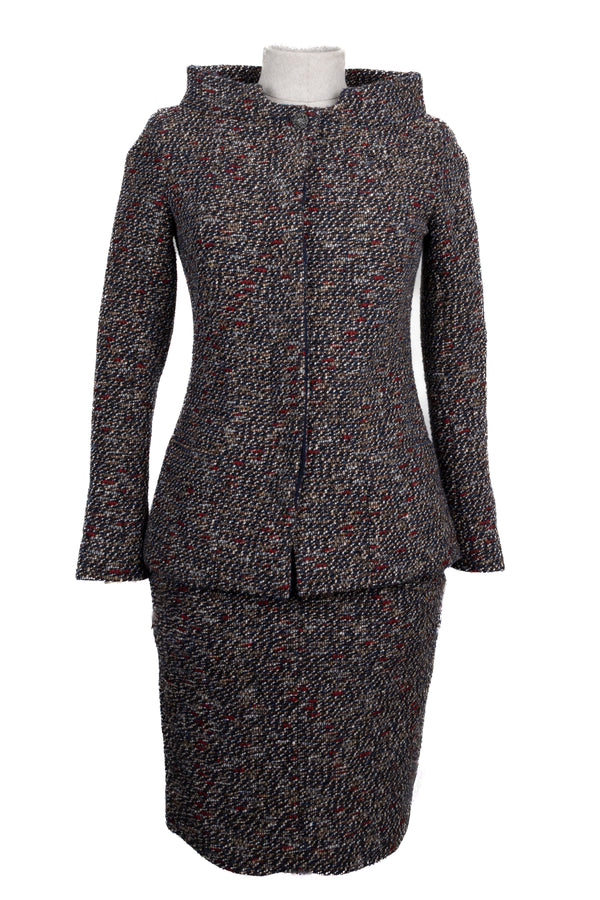 CHANEL Deux Pièces Tweed Marron