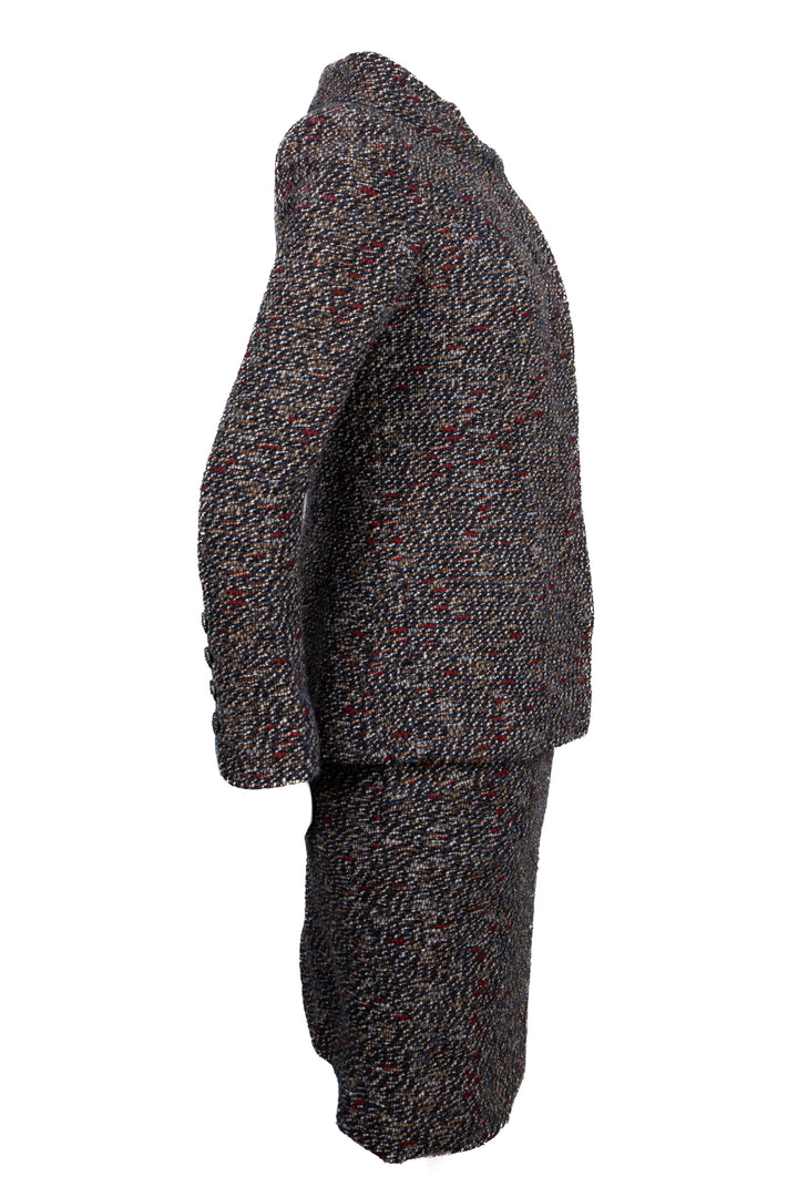 CHANEL Two Piece Tweed Brown