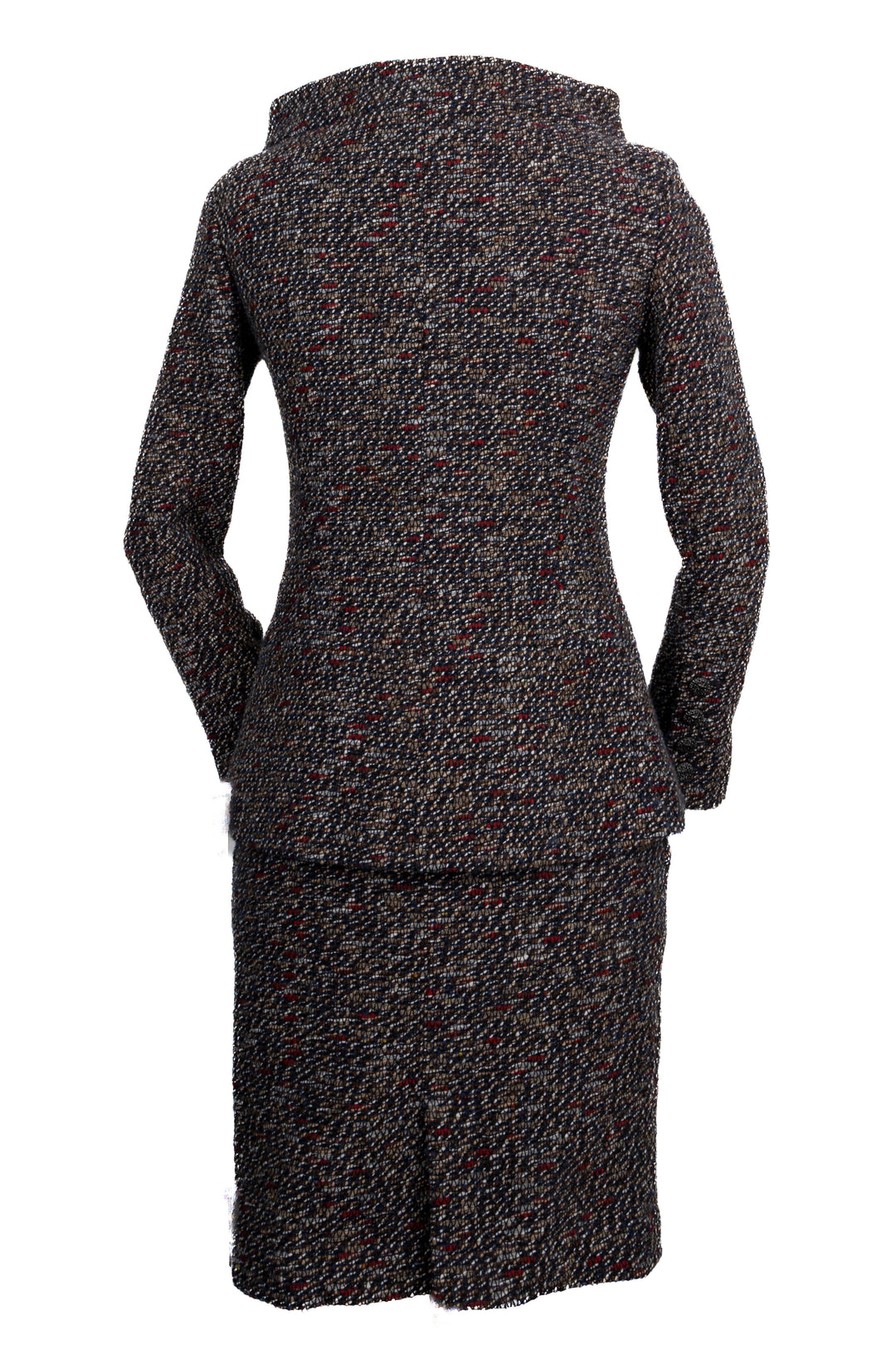 CHANEL Two Piece Tweed Brown