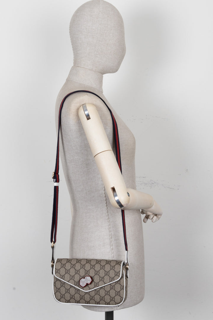 GUCCI Super Mini GG Shoulder Bag Canvas
