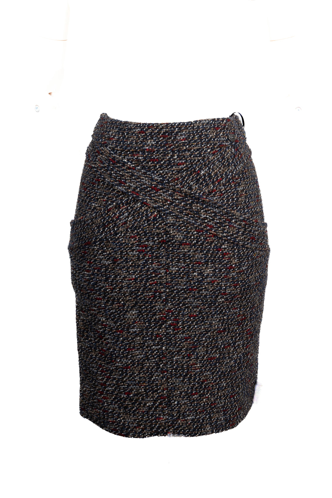CHANEL Two Piece Tweed Brown