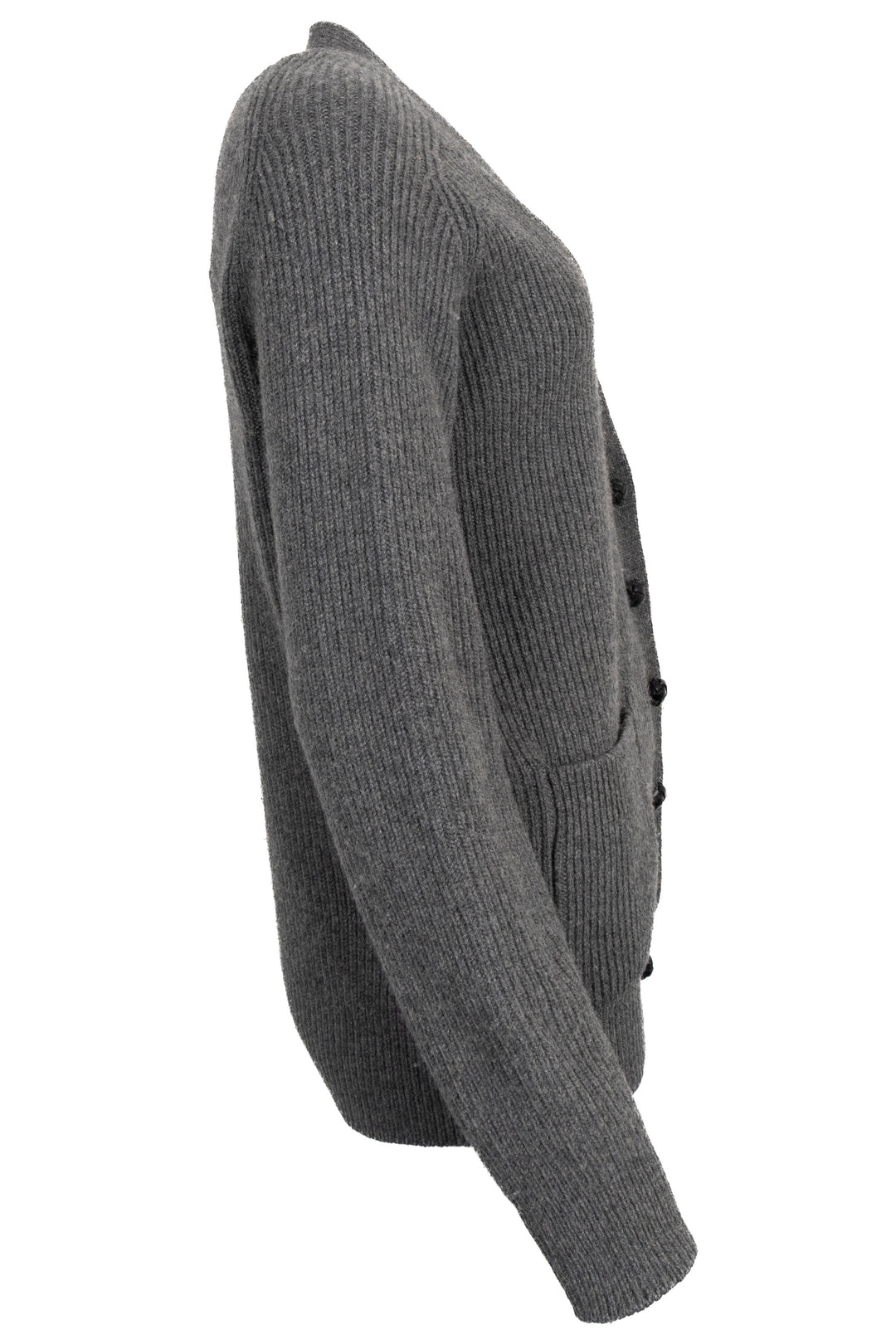 SAINT LAURENT 2022 Knit Cardigan Camel Hair Grey