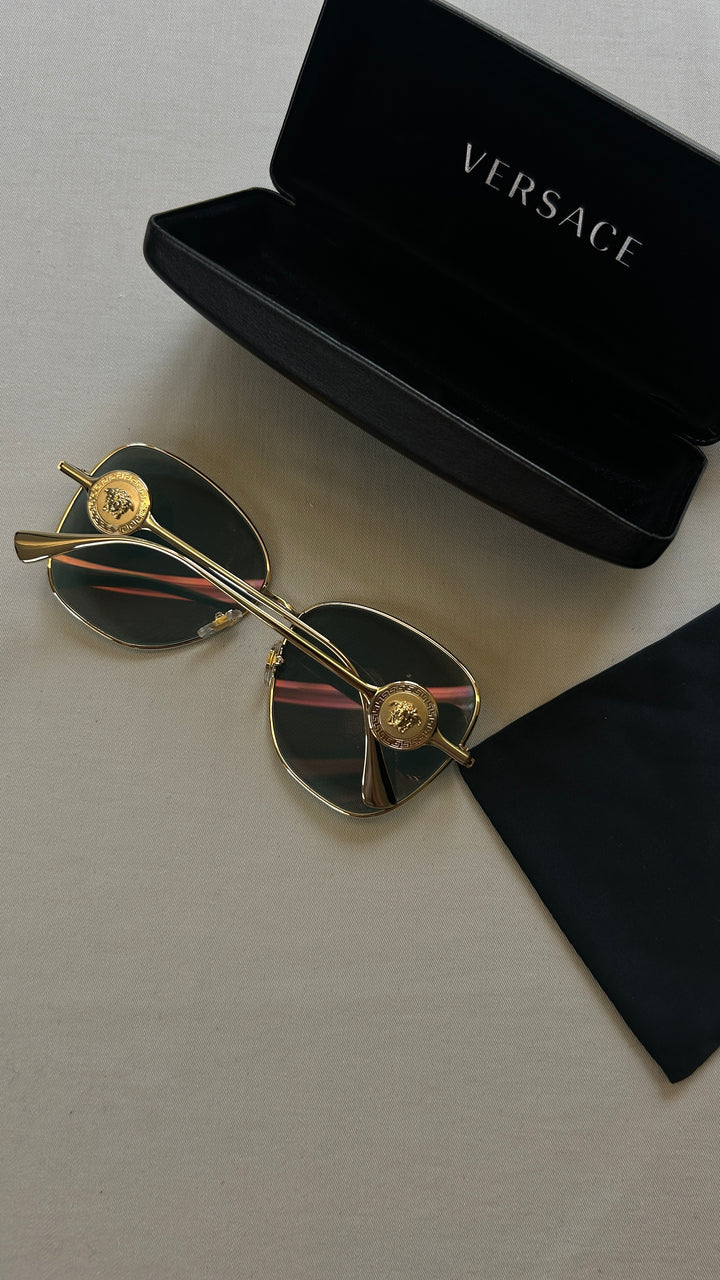 VERSACE Medusa Sunglasses 2256 Gold