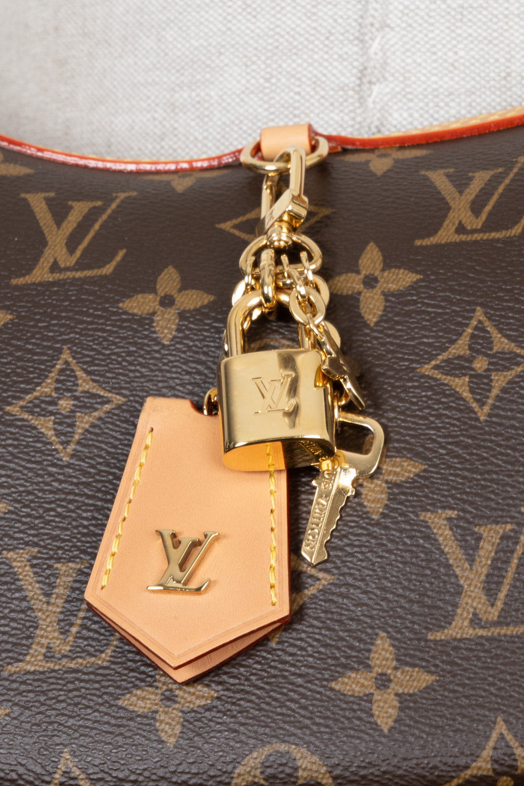 LOUIS VUITTON Looping Bag MNG Canvas