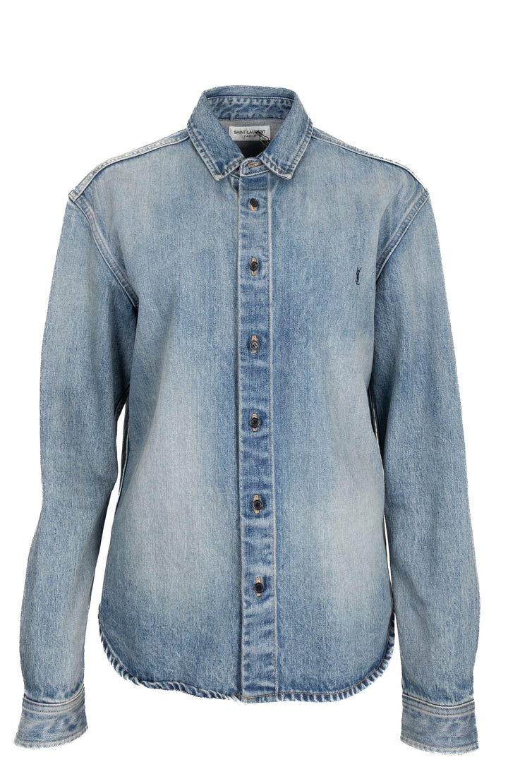 SAINT LAURENT 2023 Cassandre Overshirt Denim