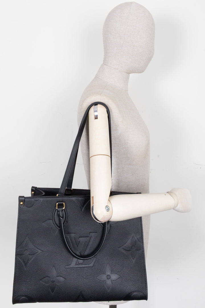 LOUIS VUITTON OnTheGo MM Monogram Empreinte noir
