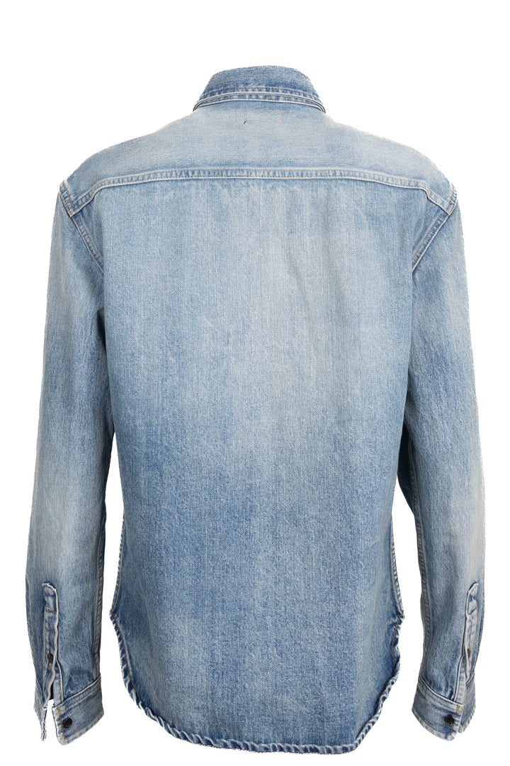 SAINT LAURENT 2023 Cassandre Overshirt Denim