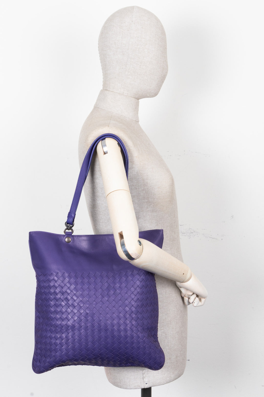BOTTEGA VENETA Intrecciato Shopping Tote Purple