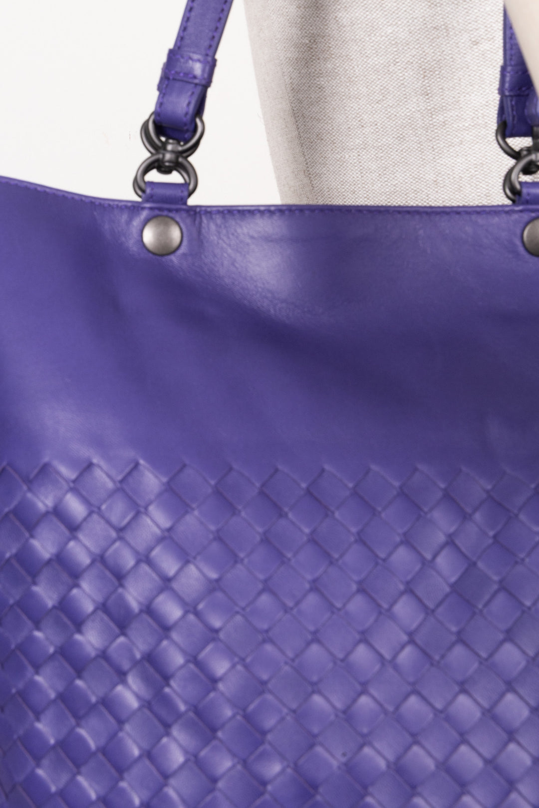 BOTTEGA VENETA Intrecciato Shopping Tote Purple