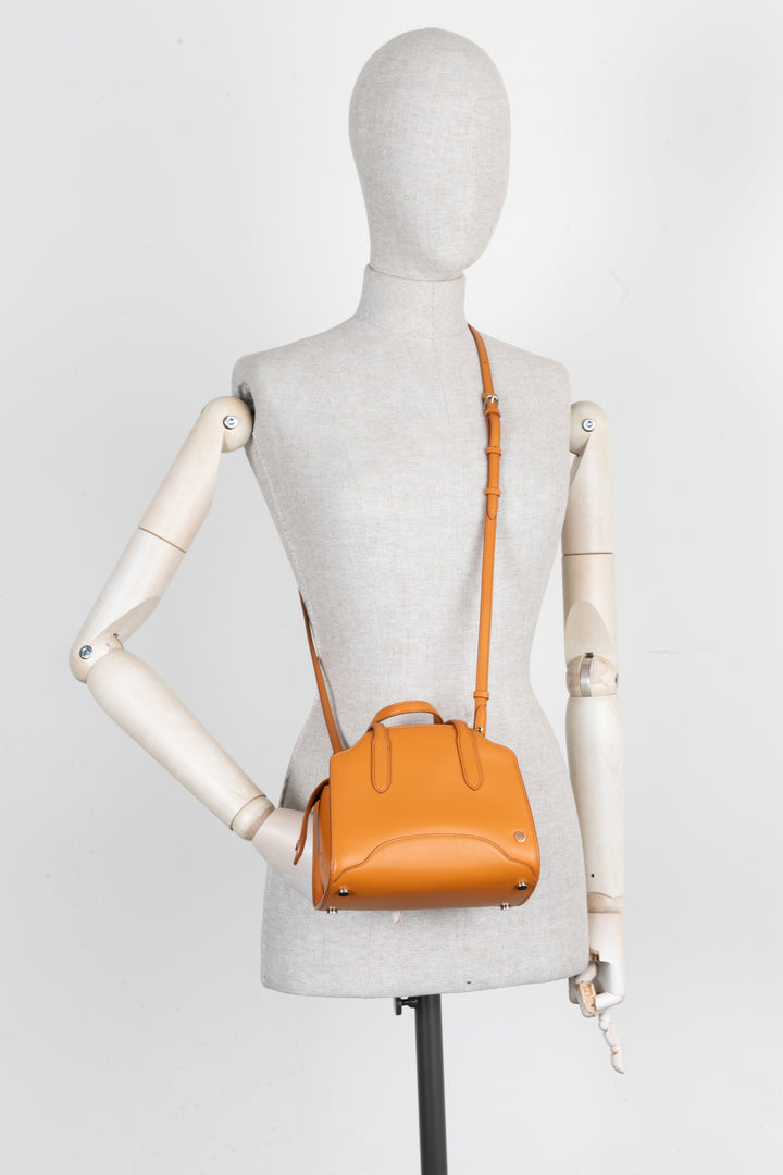 LORO PIANA Sesia Crossbody Bag Micro Orange