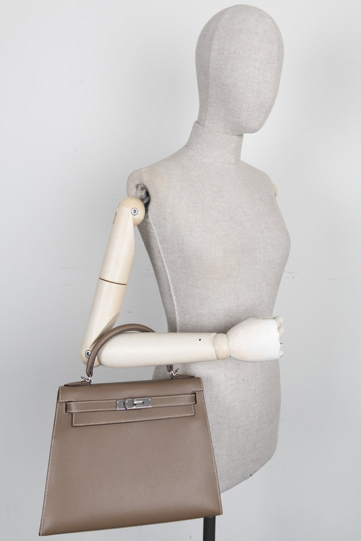 HERMÈS Kelly 28 HSS Sellier Epsom Étoupe