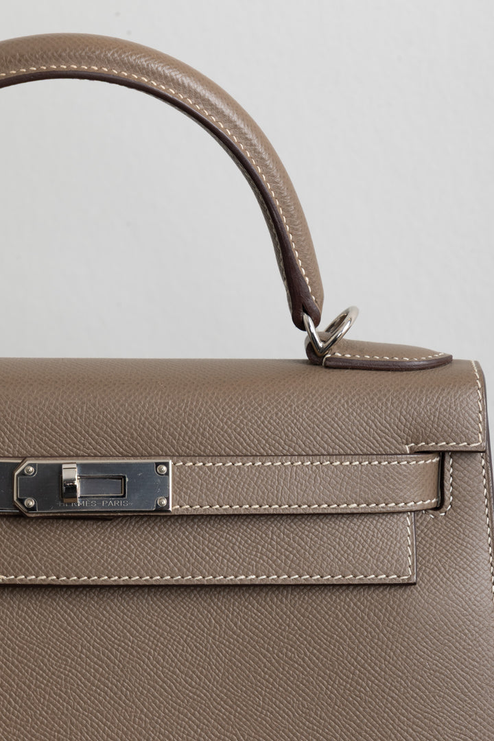 HERMÈS Kelly 28 HSS Sellier Epsom Étoupe