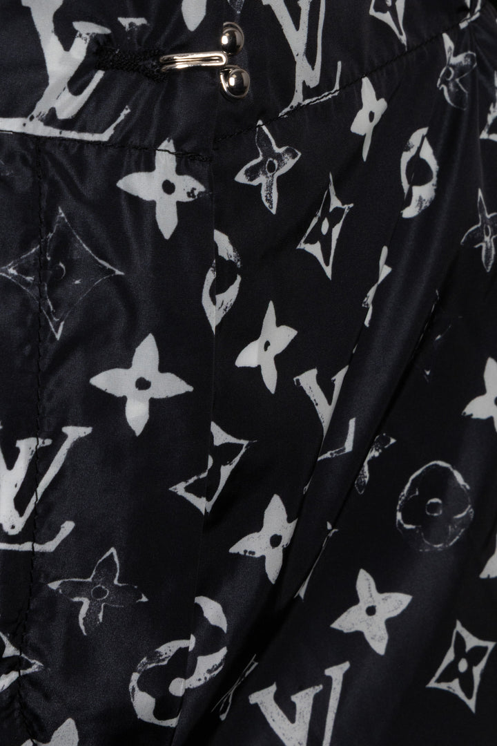 LOUIS VUITTON Short Monogram Effet Pochoir Noir