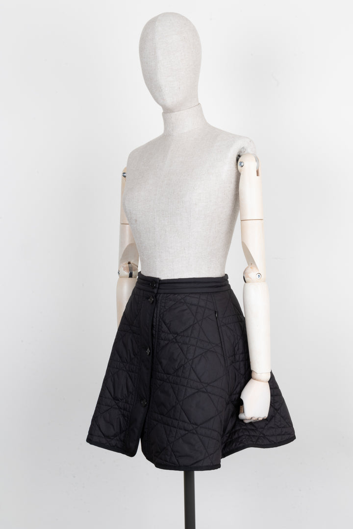 CHRISTIAN DIOR Macrocannage Skirt Black