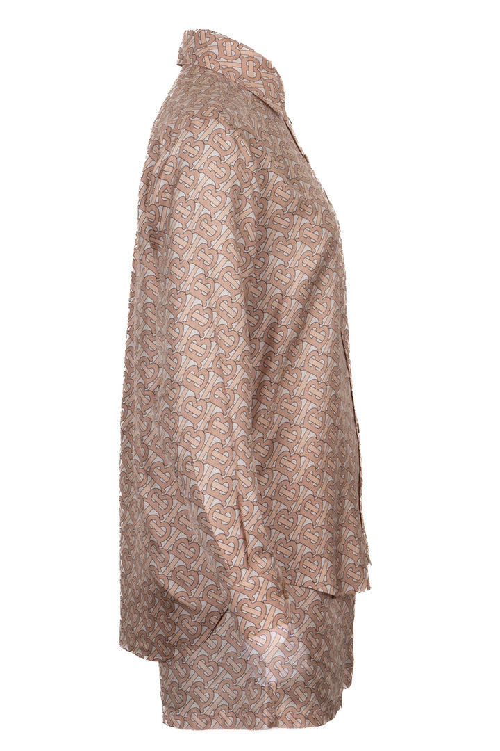 BURBERRY Monogram Two Piece Silk Rosé White