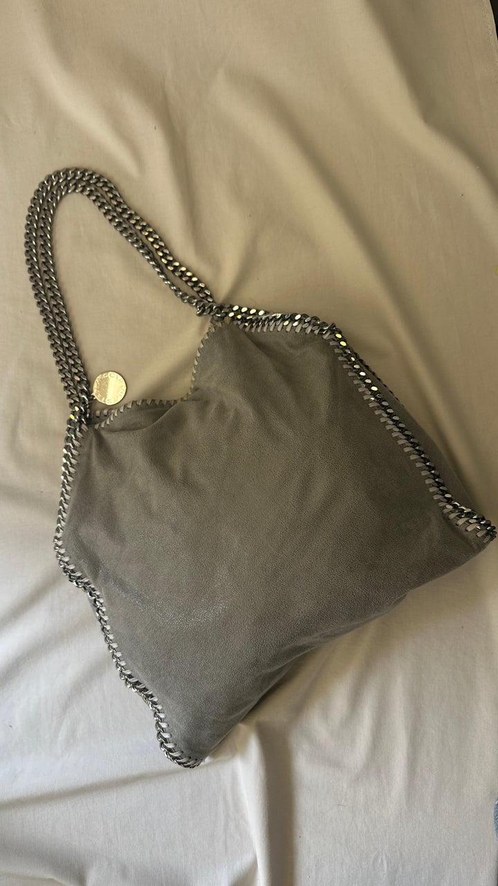 STELLA MCCARTNEY Falabella Foldover Tote Bag Grey