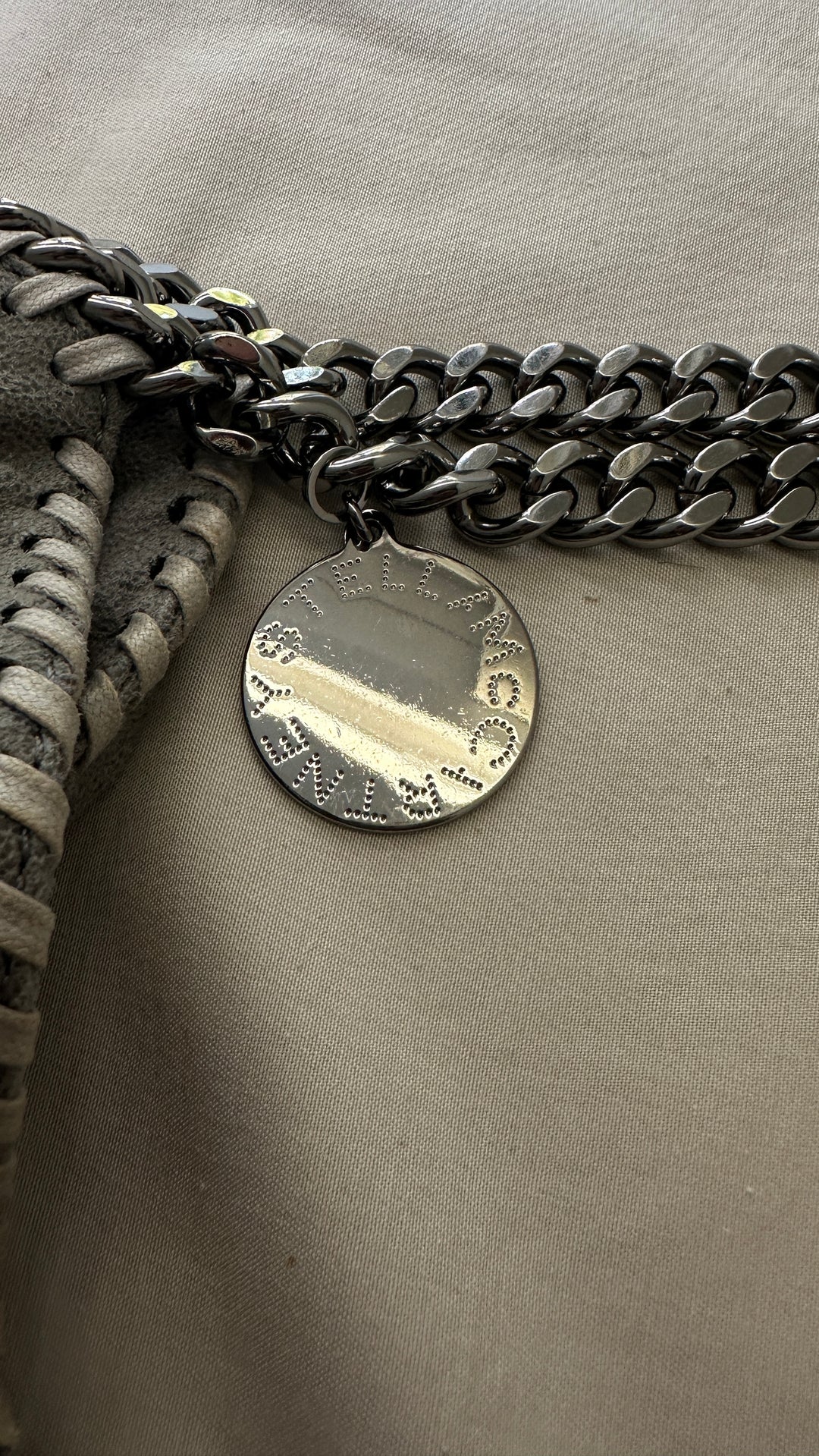 STELLA MCCARTNEY Falabella Foldover Tote Bag Grey