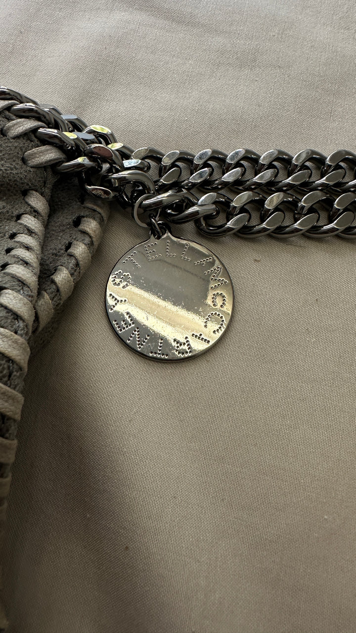 STELLA MCCARTNEY Falabella Foldover Tote Bag Grey