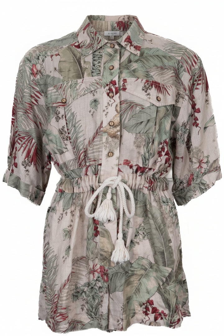 ZIMMERMANN Jungle Print Playsuit Multicolor