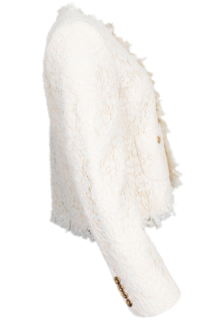 CELINE Icone Jacket Coton Lace Cream