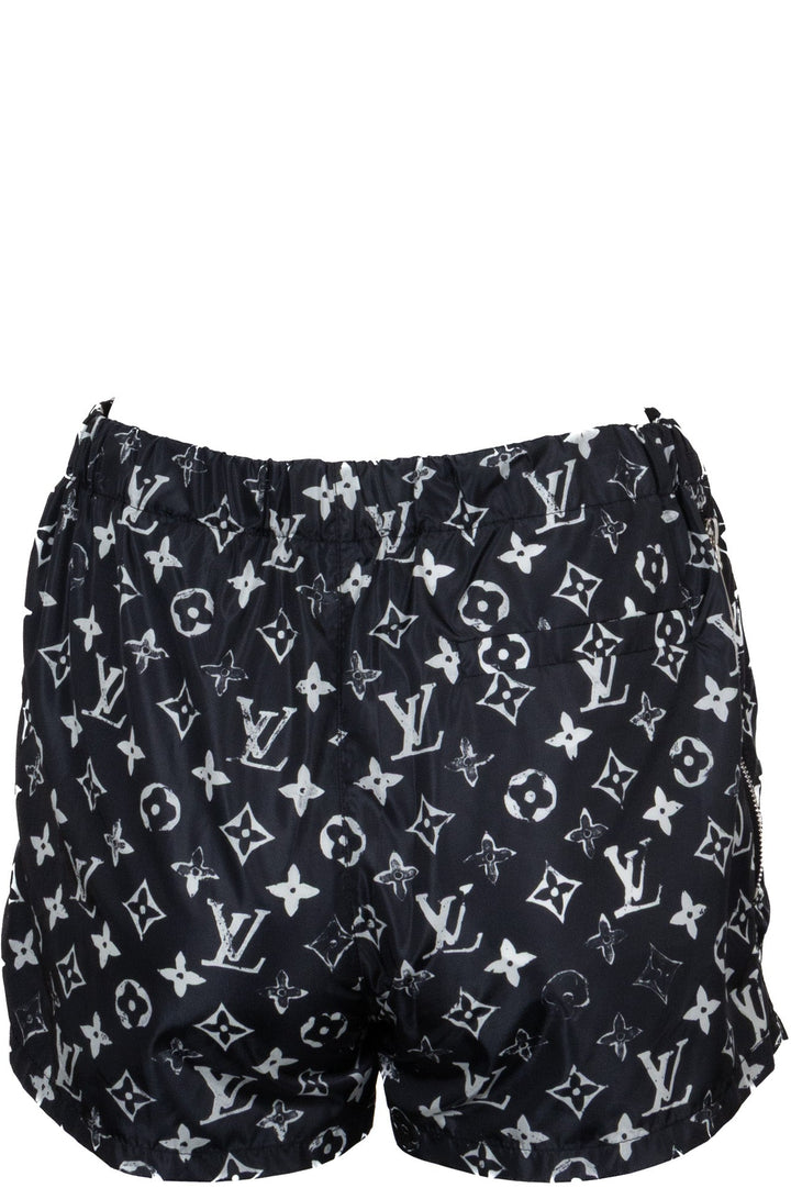 LOUIS VUITTON Short Monogram Effet Pochoir Noir