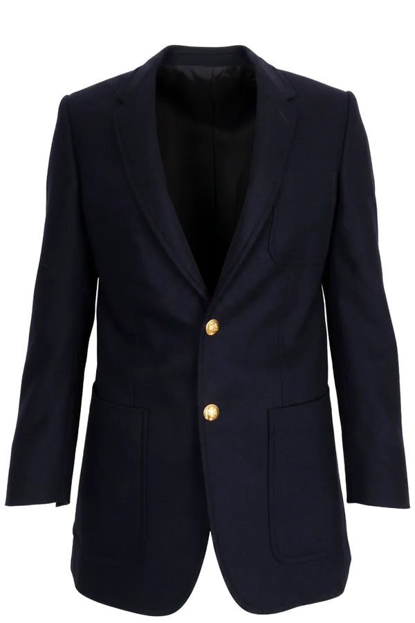 CELINE Colonne Jacket Cachemire Bleu marine