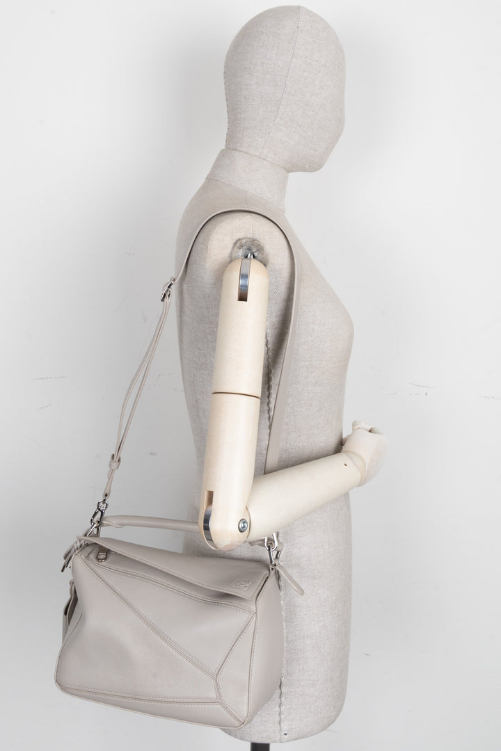LOEWE Small Puzzle Edge Bag Nappa Grey