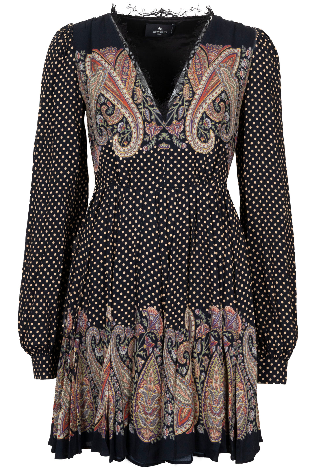 Robe ETRO imprimé pois noir