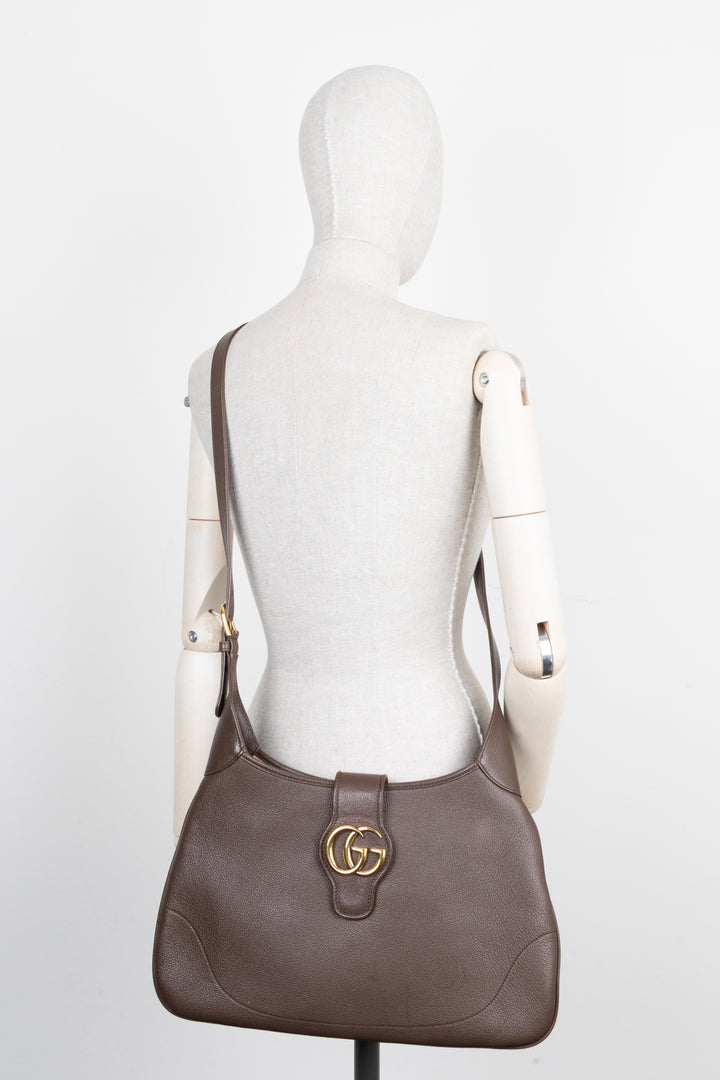 GUCCI Aphrodite Bag Leather Brown