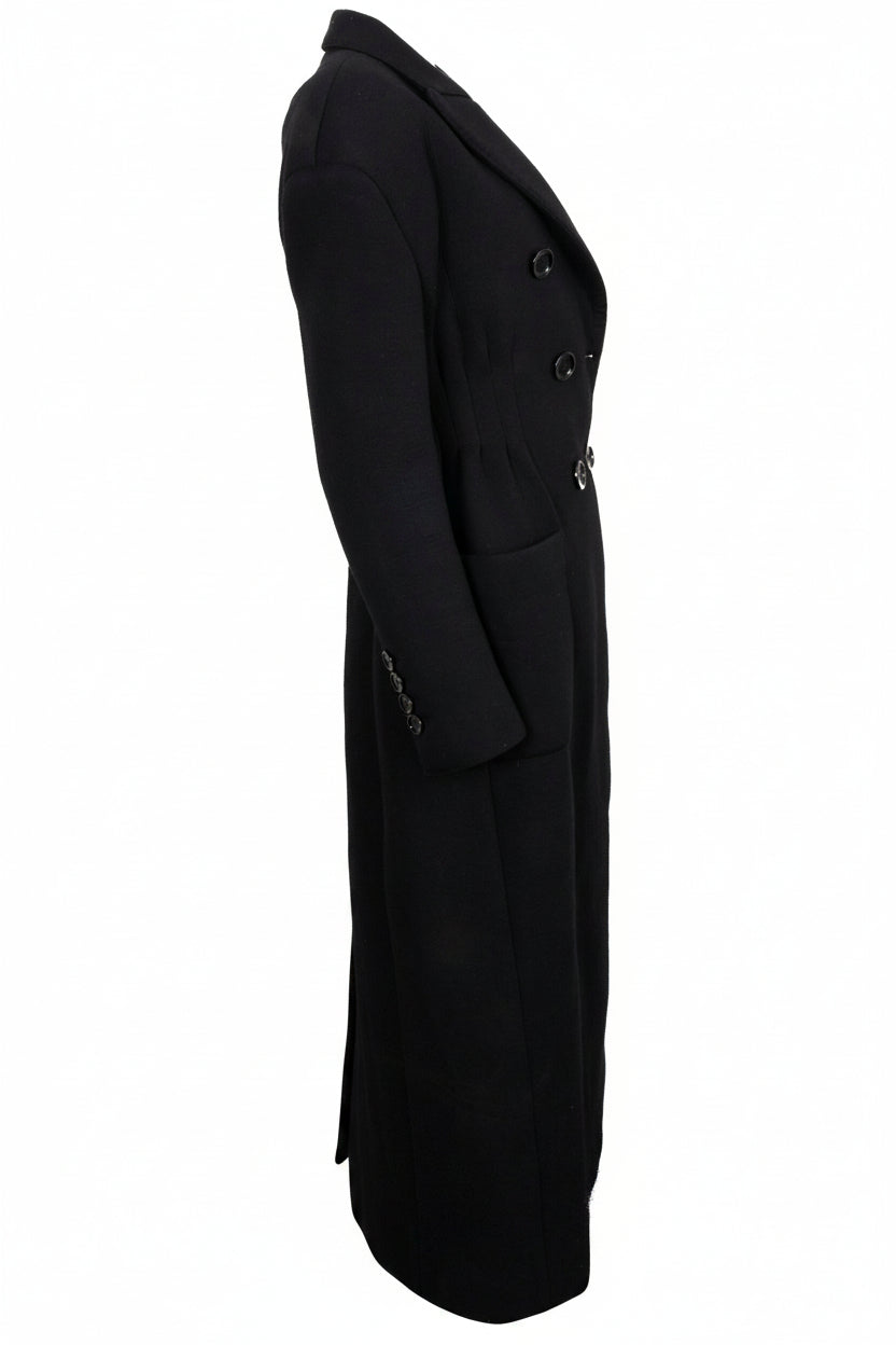 DOLCE & GABBANA Manteau midi croisé Noir