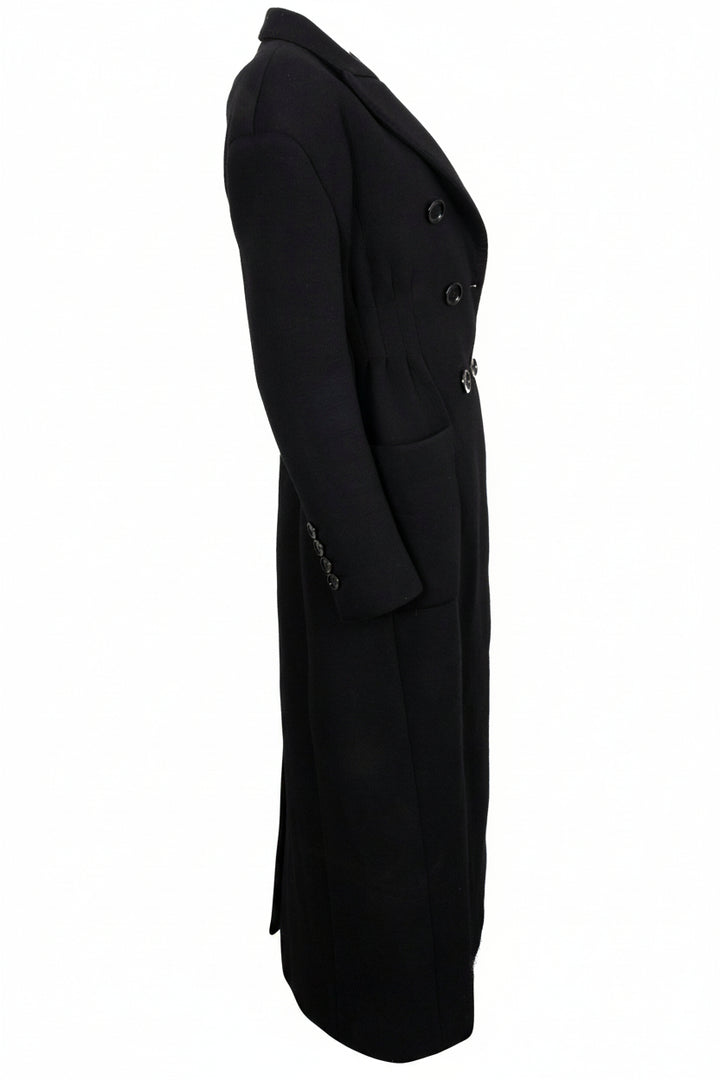 DOLCE & GABBANA Manteau midi croisé Noir