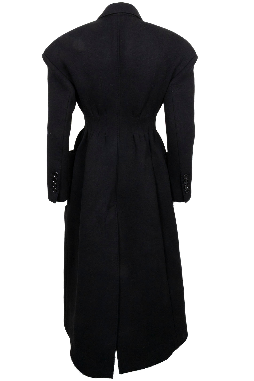 DOLCE & GABBANA Manteau midi croisé Noir