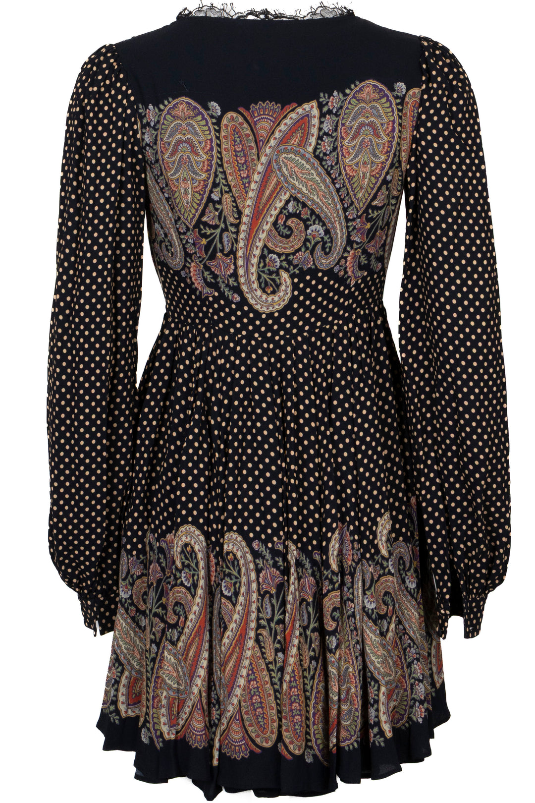 Robe ETRO imprimé pois noir