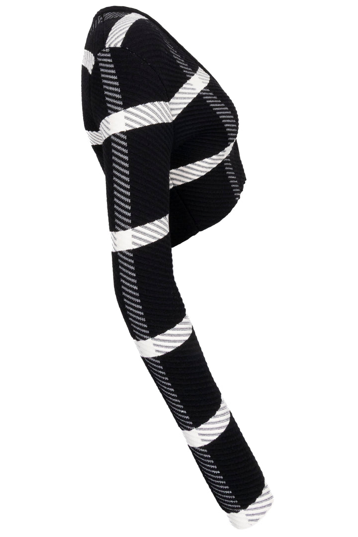ALAÏA Cropped Cardigan Wool Black White