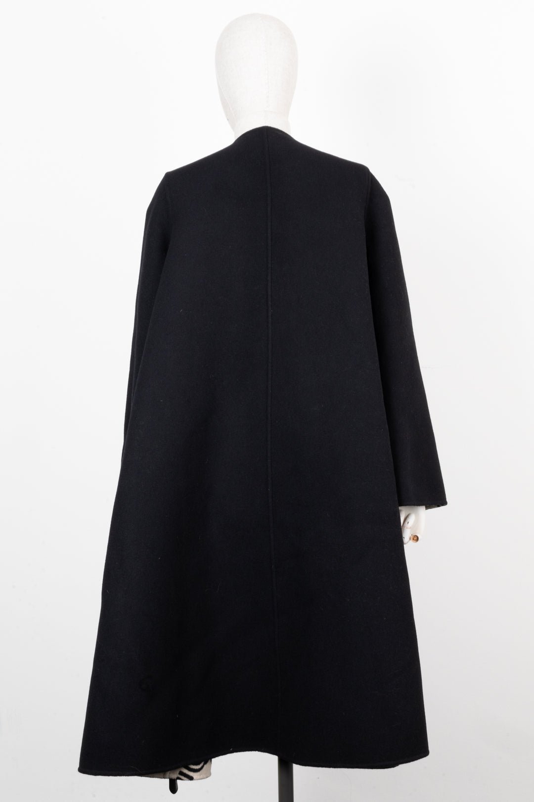 GUCCI Reversible GG Coat Wool Brown Black