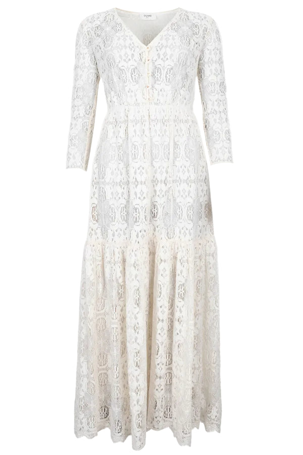 CELINE Dress Lace Beige
