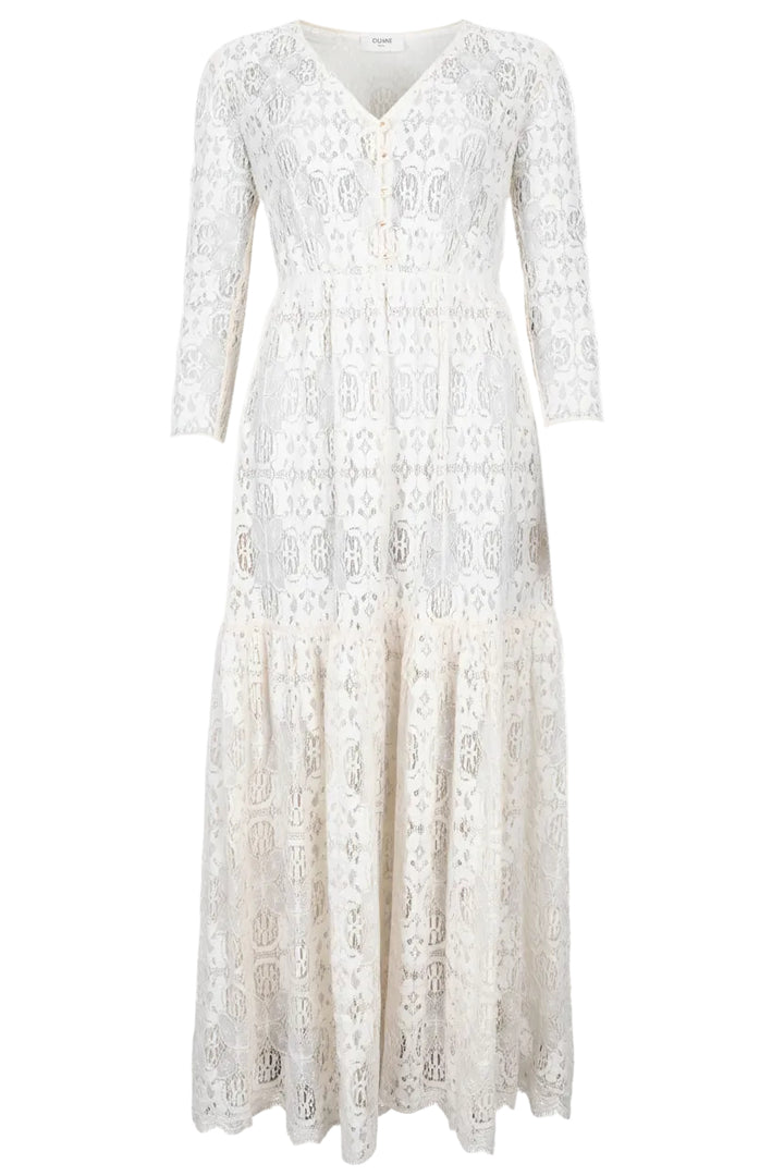 Robe CELINE Dentelle Beige