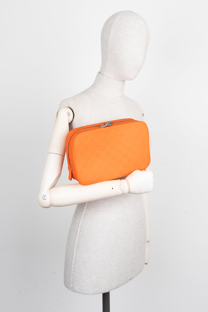 LOUIS VUITTON Toiletry Damier Neon Orange