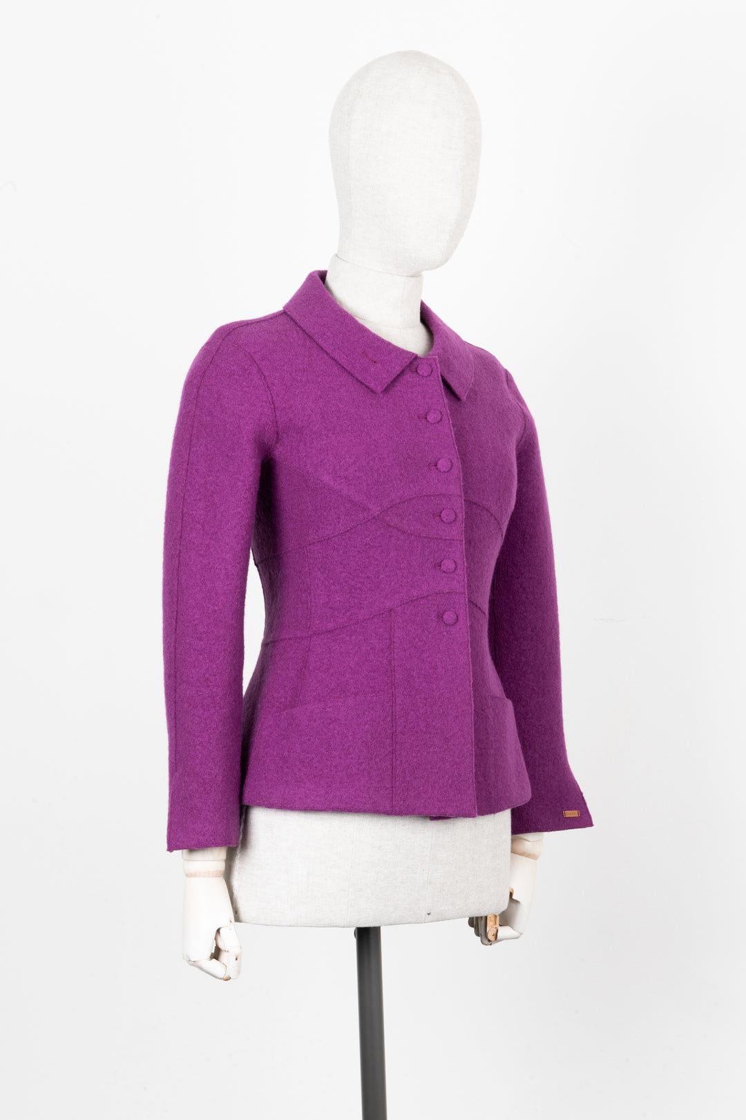 CHANEL 1999 Jacket Purple Wool