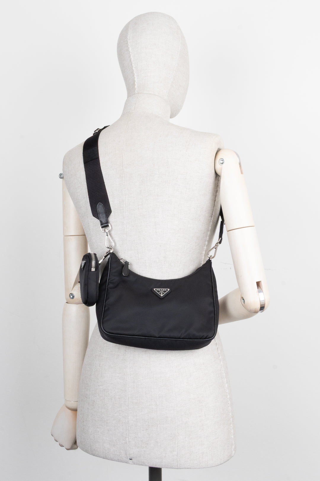 PRADA Re-Edition Nylon Crossbody Bag Black