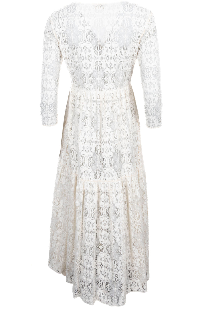 Robe CELINE Dentelle Beige