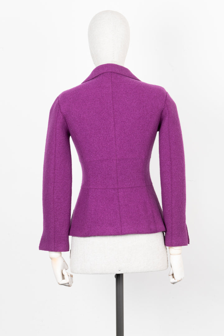 CHANEL 1999 Jacket Purple Wool