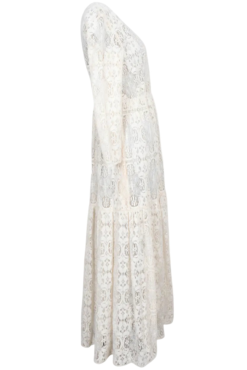 Robe CELINE Dentelle Beige