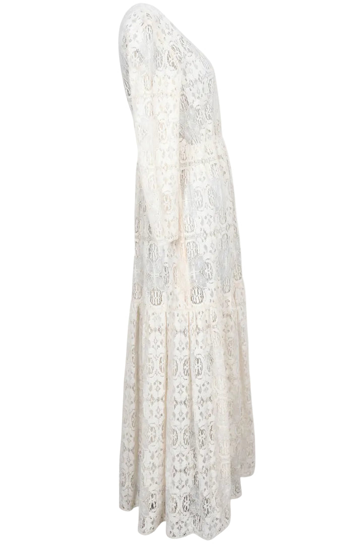 Robe CELINE Dentelle Beige