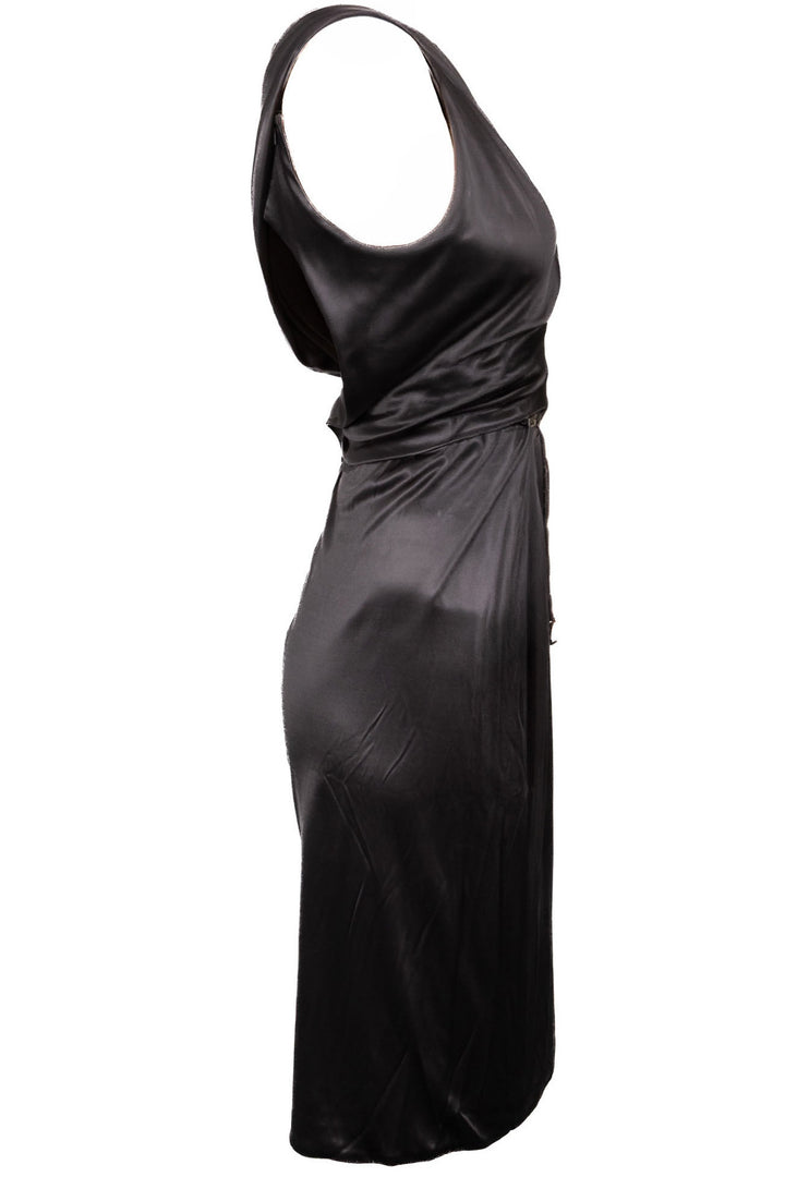 VERSACE Robe sans manches argentée