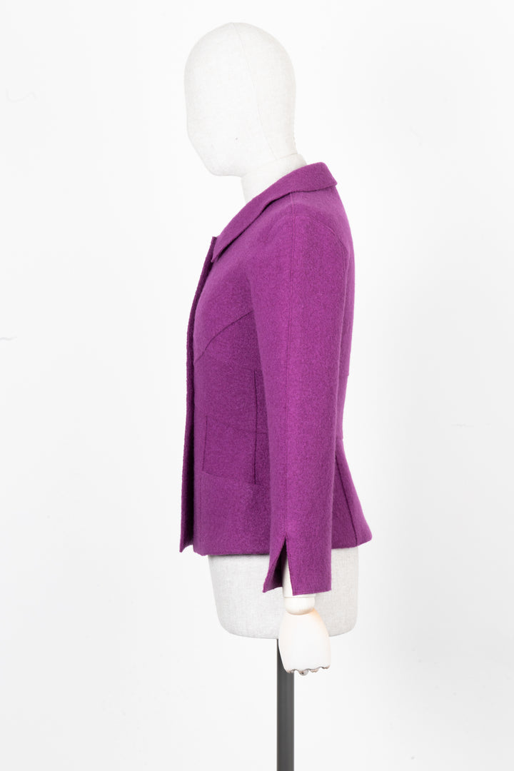 CHANEL 1999 Jacket Purple Wool